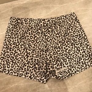 Jcrew leopard shorts